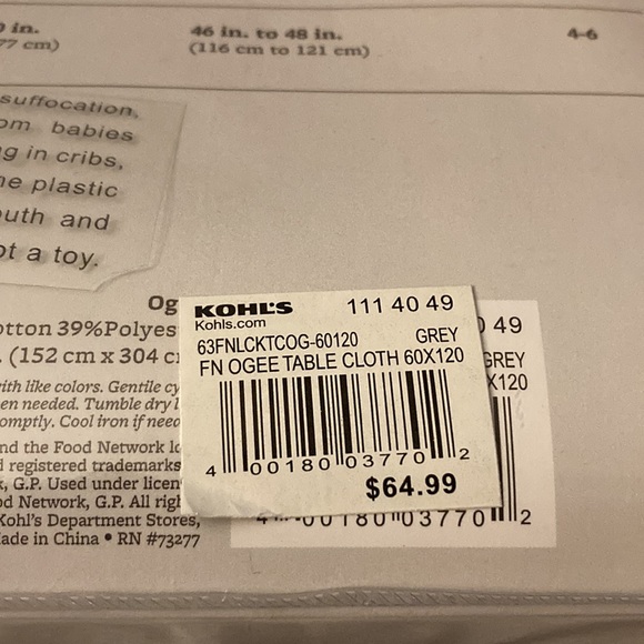 food network tablecloth - Picture 5 of 5